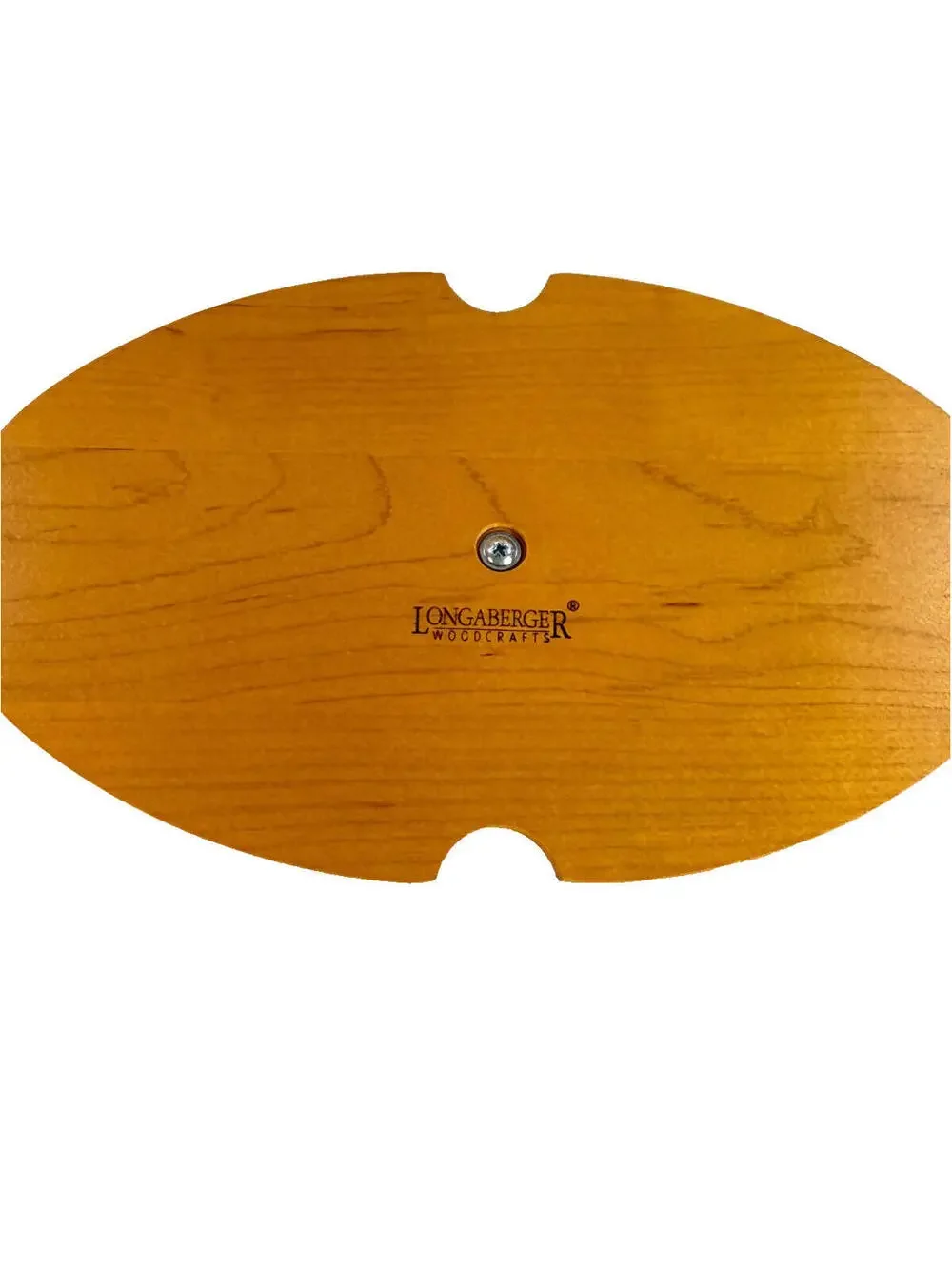 Longaberger Woodcrafts Wood Lid w/Wood Knob & Star 10.5
